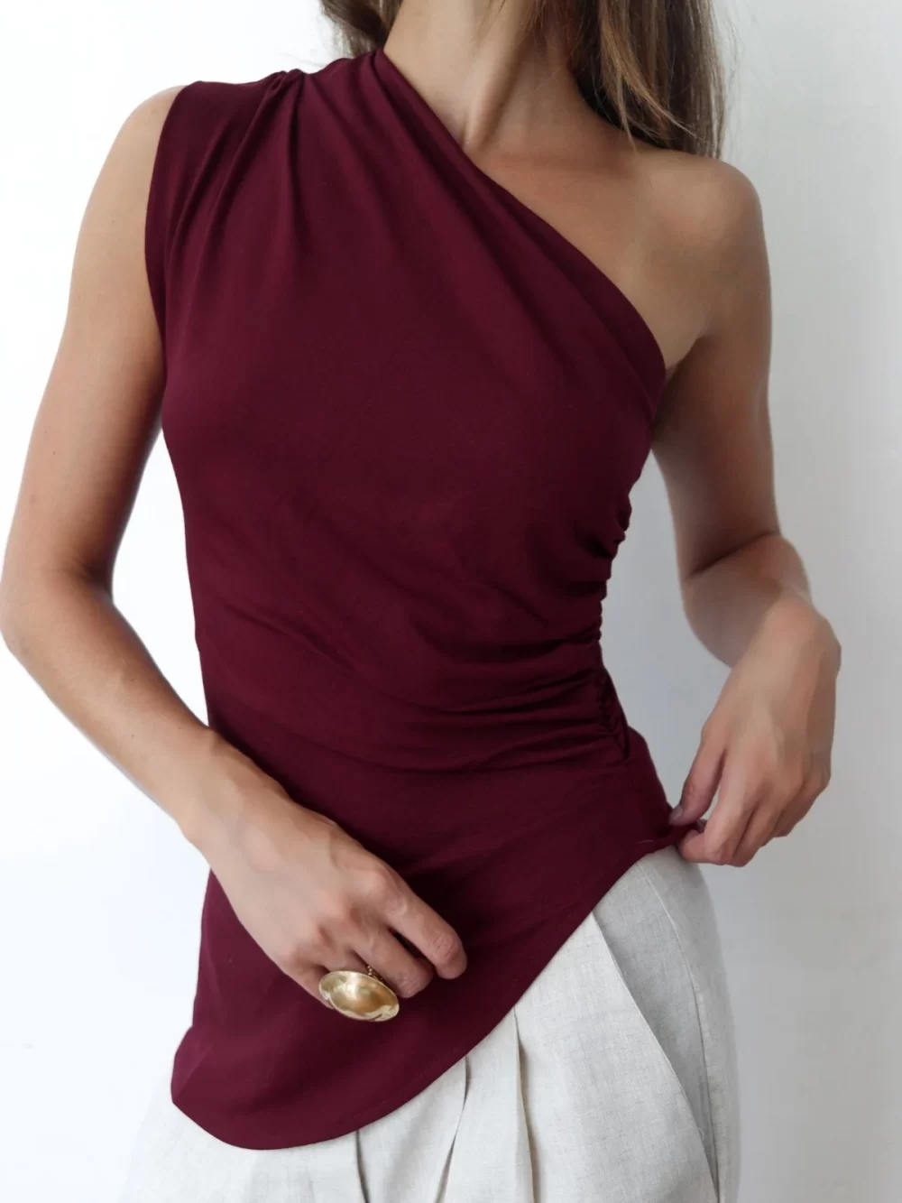 Blusa Gala - bordô