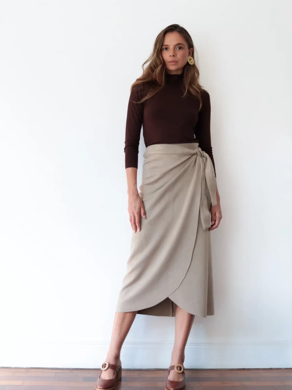Saia envelope suede - canguru