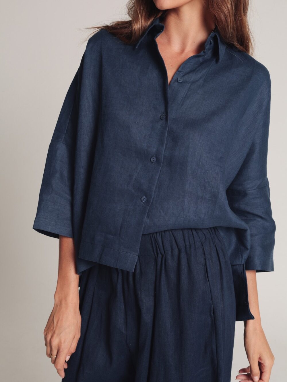 Camisa Mayara - azul marinho