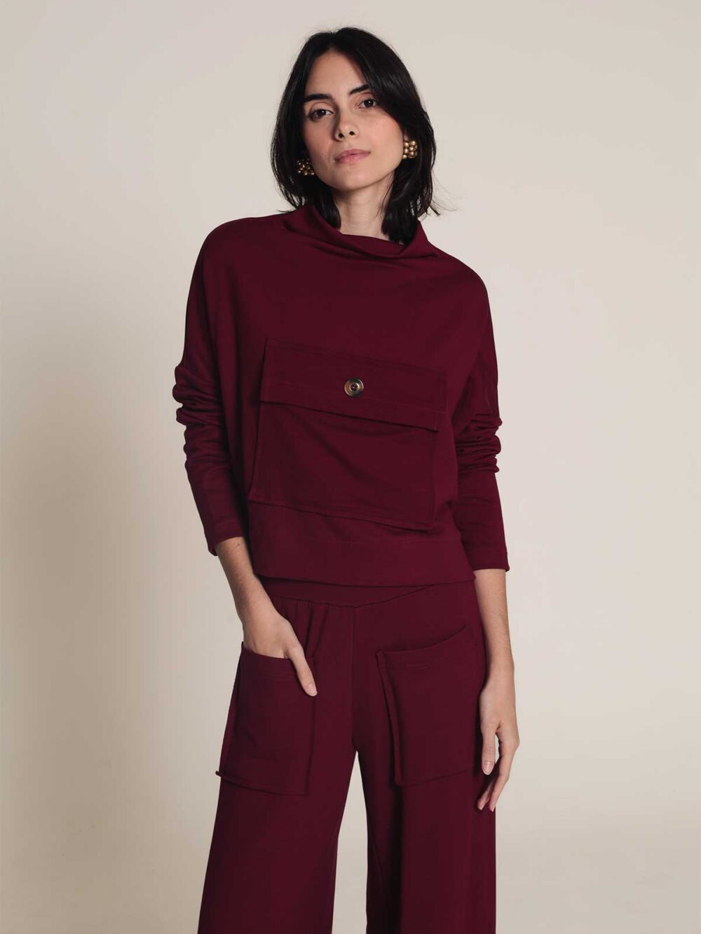 Blusa Nap - Bordô