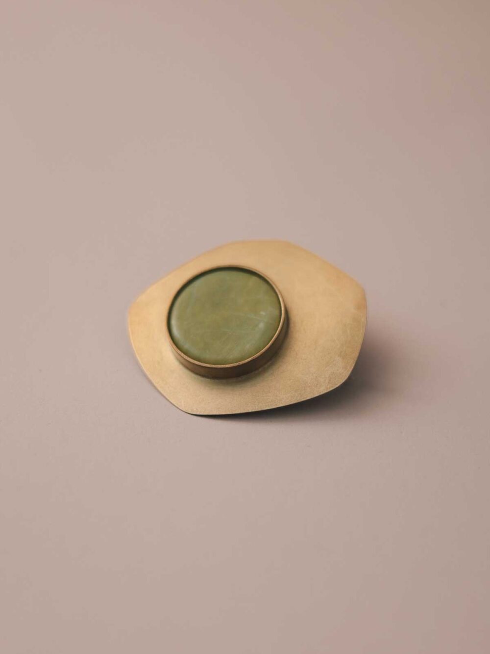 Broche Pedra - verde